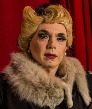 Me as Castruccio, the drag queen, in 'Cover her face' 2014