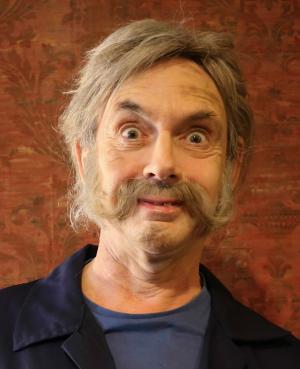 Production shot of me as a porter in ‘The strange case of Mr Inanis’ 2017
